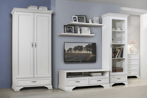 Шкаф витрина REG1W1S Kentaki Белый фото 3