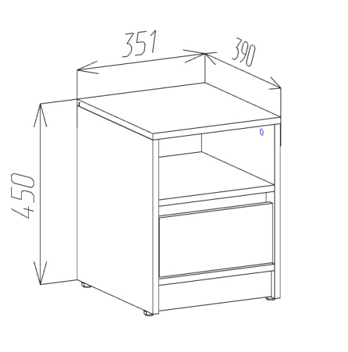 Тумба прикроватная BRIGHTON 1S1N фото 4