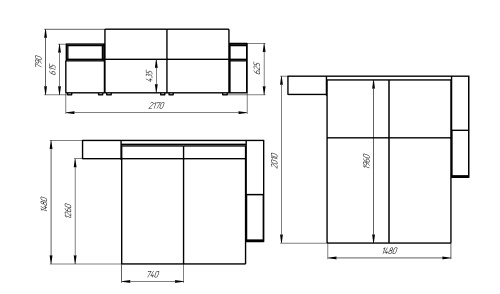 Диван угловой Пингвин 2/20 фото 6