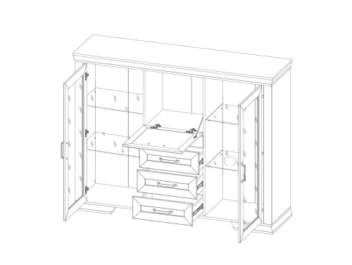 Тумба KOM2W3S1K Marselle фото 3