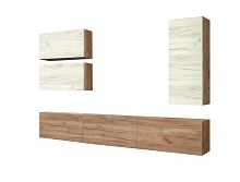 Мебель для гостиной “Венеция” СН-121.01 (дуб крафт белый/дуб крафт табачный)