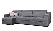 Диван-кровать угловой "Бергамо" (Велюр GRAND 12 GRAFIT1)