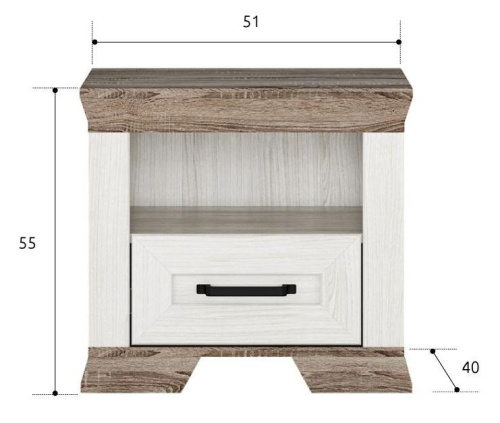 Тумба прикроватная KOM1S MARSELLE фото 3