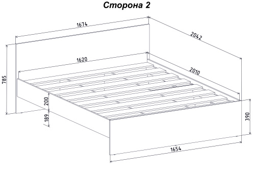 Кровать двойная Анеси-23 фото 5