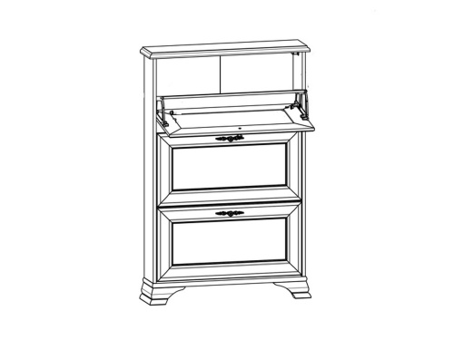 Тумба для обуви SFB3B Kentaki Каштан фото 3