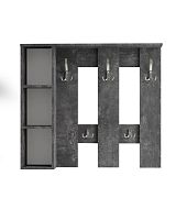 Вешалка настенная СН-100.43 |ДСП| Дуб крафт серый